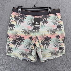 Strafe Aspen Shorts Men's Large Colorful MS Savage Training Tropical Dreams NEW